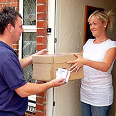 UK, Guaranteed next-day home parcel delivery service